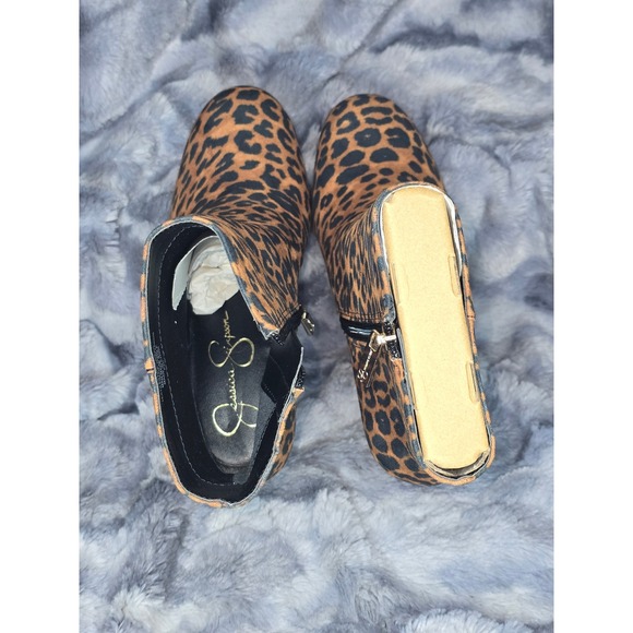 NWB Jessica Simpson‎ Rexura Leopard Print Platform Ankle Boots Womens 7.5 - Picture 5 of 8